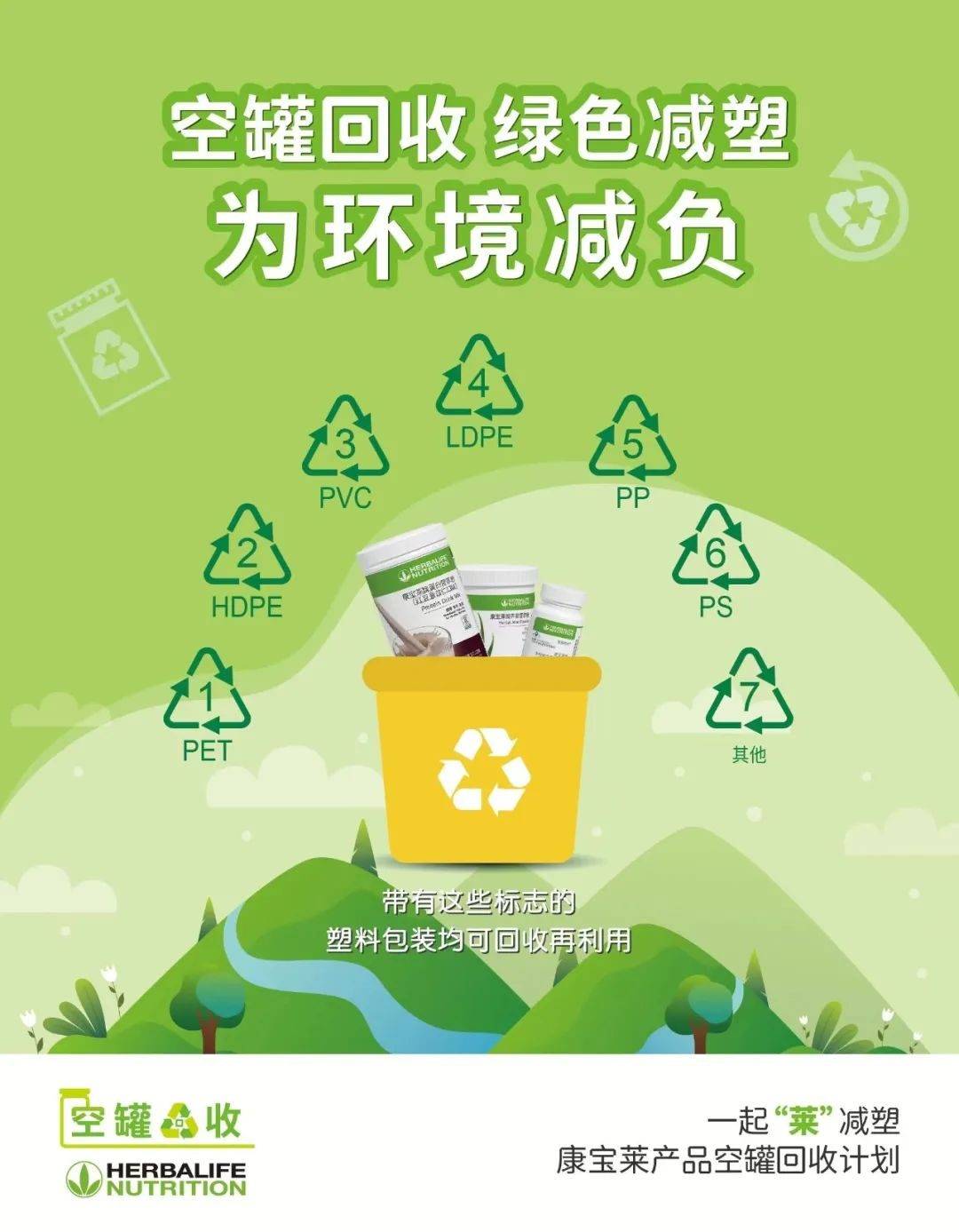 一起“莱”减塑康宝莱！康宝莱产品空罐回收计划正式启动
